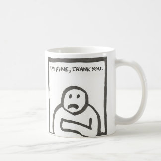 Ich bin danke Ihnen fein Kaffeetasse