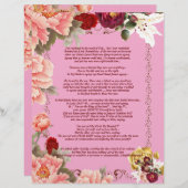 Ich bin daran erinnert, Personalisiertes Papier zu (Vorne/Hinten)