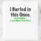 Ich bin darin gebannt rechteckiger aufkleber (Tasche)