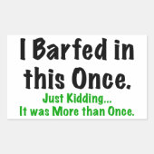 Ich bin darin gebannt rechteckiger aufkleber (Vorderseite)