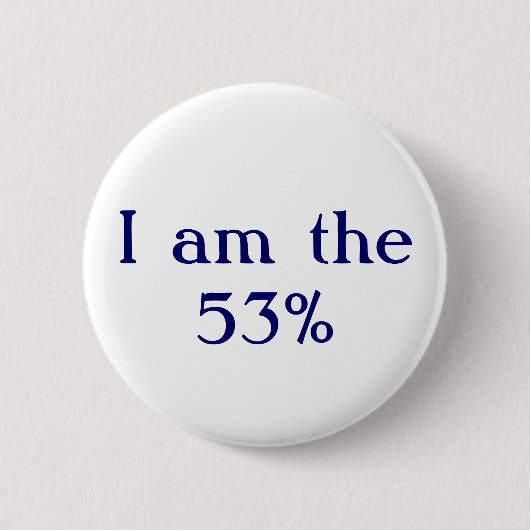 Ich bin das 53% button (Vorderseite)