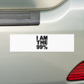Ich bin das 99% (besetzen Sie Wall Street) Autoaufkleber (Auf Auto)