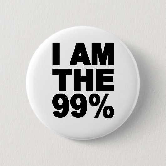 Ich bin das 99% (besetzen Sie Wall Street) Button (Vorderseite)