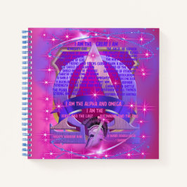 Ich bin das Alpha- und das Omega-SpiralNotebook Notizblock