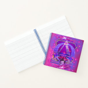 Ich bin das Alpha- und das Omega-SpiralNotebook Notizblock