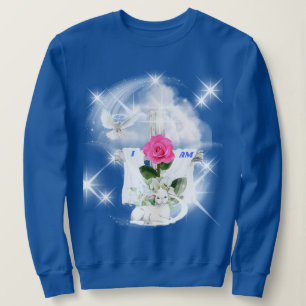 Ich bin das Auferstehungsblau-Sweatshirt Sweatshirt