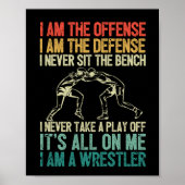 Ich bin das beleidigende Wrestler-lustige Wrestlin Poster (Vorne)