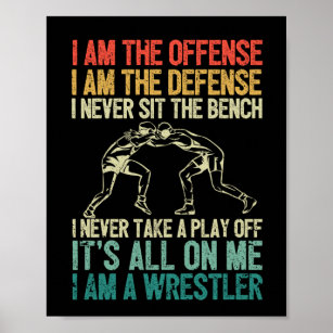 Ich bin das beleidigende Wrestler-lustige Wrestlin Poster