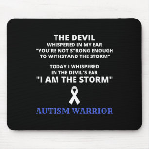Ich bin das Bewusstsein für den Sturm Autismus Kri Mousepad