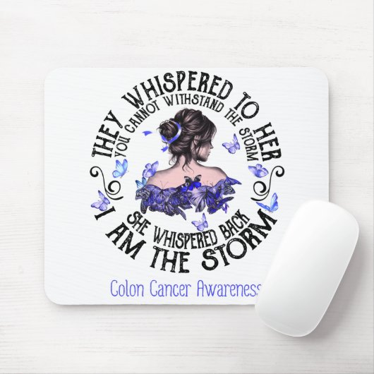 Ich bin das Bewusstsein für den Sturm-Colon-Krebs Mousepad (Mit Mouse)