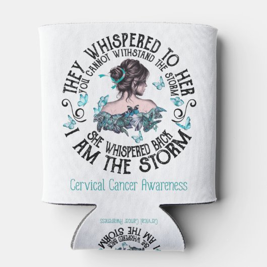 Ich bin das Bewusstsein für den Zervikalkrebs im S Dosenkühler (Rückseite)