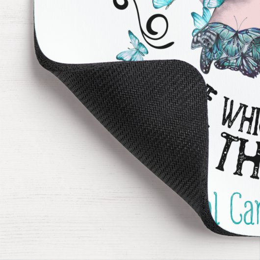 Ich bin das Bewusstsein für den Zervikalkrebs im S Mousepad (Ecke)