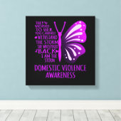 Ich bin das Bewusstsein für die Gewalt im eigenen  Leinwanddruck (Insitu (Holzboden))