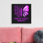 Ich bin das Bewusstsein für die Gewalt im eigenen  Leinwanddruck (Insitu (Wohnzimmer))