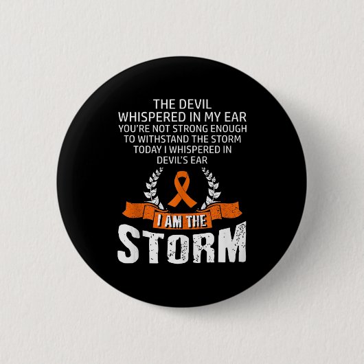 Ich bin das Bewusstsein für die Stormleukämie Button (Vorderseite)