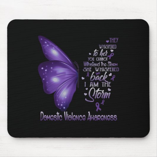 Ich bin das Bewusstsein für die stürmische häuslic Mousepad (Vorne)