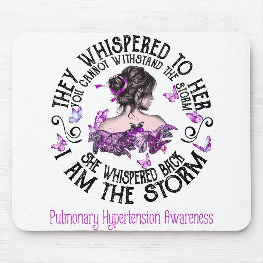 Ich bin das Bewusstsein für pulmonale Hypertonie i Mousepad (Vorne)