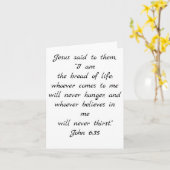 Ich bin das Bibelangebot Karte (Gelbe Blume)