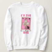 Ich bin das Bootiful One Süßes Gespenst Halloween- Sweatshirt (Design vorne)