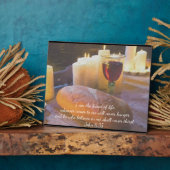 Ich bin das Brot des Lebens Foto Plaque Fotoplatte (Seite)