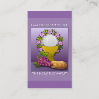 Ich bin das Brot des Lebens - Heiliger Eucharist Visitenkarte