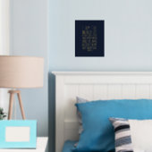 Ich bin das Brot des Lebens, John 6:35 Foliendrucke (In Situ (Schlafzimmer))