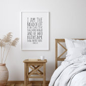 Ich bin das Brot des Lebens, John 6:35 Poster