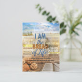 Ich bin das Brot des Lebens, sagte Jesus in Johann Postkarte (Stehend Vorderseite)