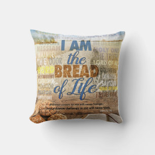 Ich bin das Brot des Lebens, sagte Jesus Kissen