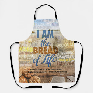 Ich bin das Brot des Lebens, sagte Jesus Schürze