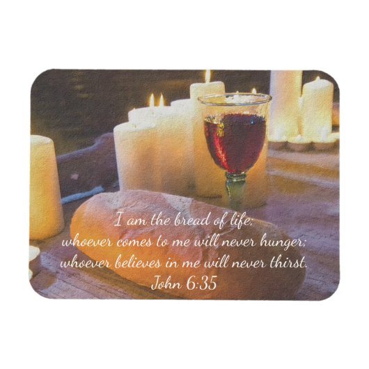 Ich bin das Brot des Lebensmagneten Magnet (Horizontal)