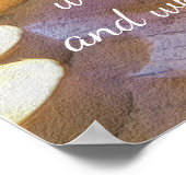 Ich bin das Brot-Lebensgedicht Poster (Ecke)