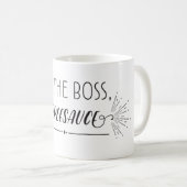 Ich bin das Chef-Apfelmus Kaffeetasse (VorderseiteRechts)