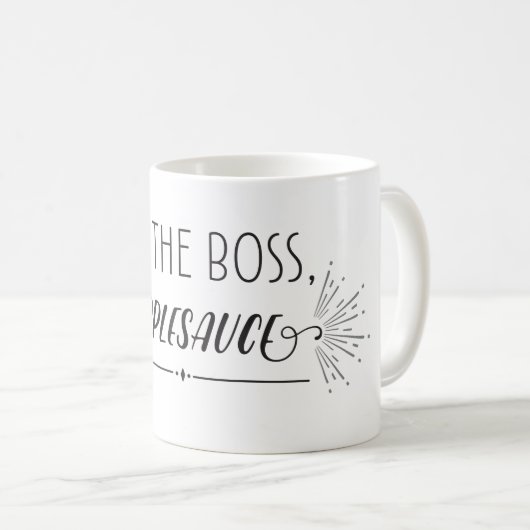 Ich bin das Chef-Apfelmus Kaffeetasse (VorderseiteRechts)