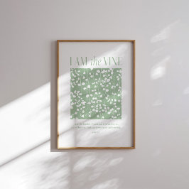 Ich bin das Christliche Vine Poster John 15:5 Schr