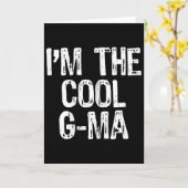 Ich bin das Coole G-ma Funny Gma Karte (Gelbe Blume)