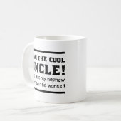 Ich bin das coole Geschenk Onkel-Classic Funny Kaffeetasse (Vorderseite Links)