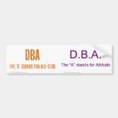Ich bin das DBA und ich sage so Autoaufkleber (Vorne)
