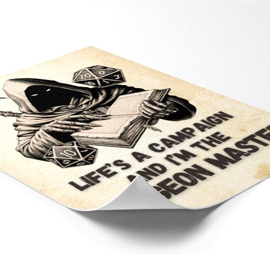 Ich bin das Dungeon Master Gaming Poster (Ecke)