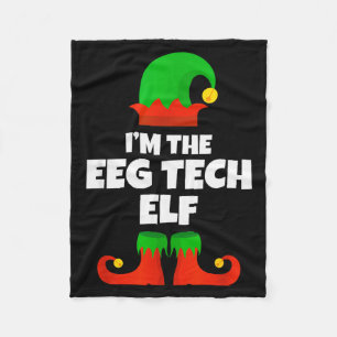 Ich bin das EEG-Tech-Elfen-Familien-Pyjama-Weihnac Fleecedecke