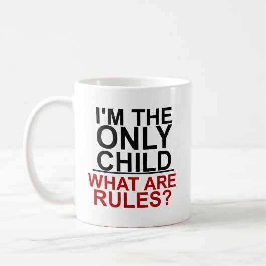 Ich bin DAS EINZELKIND - WAS REGELN SIND Kaffeetasse (Links)
