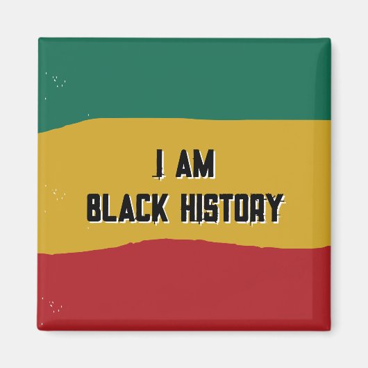 Ich bin das Flag Magnet für schwarze Geschichte (Vorne)