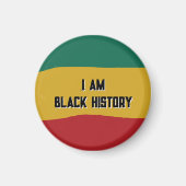Ich bin das Flag Magnet für schwarze Geschichte (Vorne)