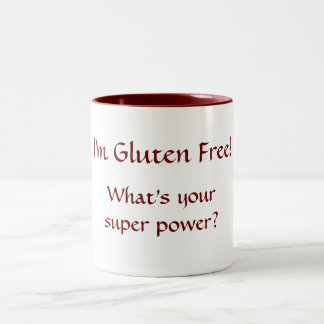 Ich bin das freie Gluten! Was Ihre Zweifarbige Tasse