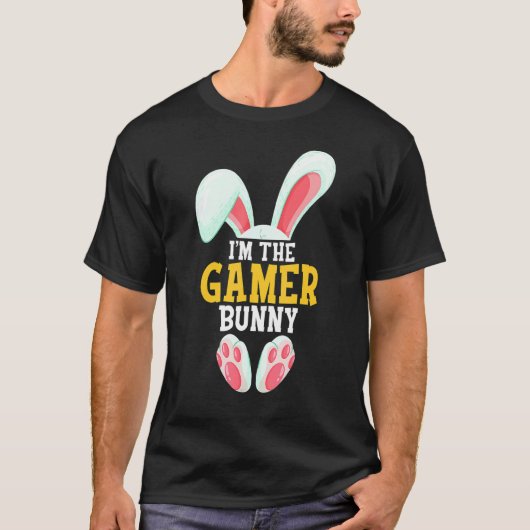 Ich bin das Gamer Bunny Funny Matching Family Oste T-Shirt (Vorderseite)