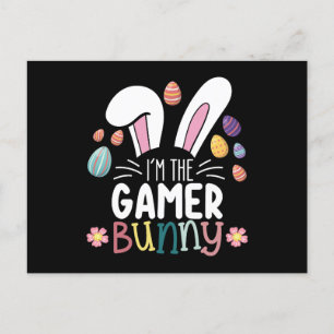 Ich bin das Gamer Bunny Gaming Osterpassende Postkarte