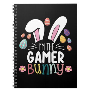 Ich bin das Gamer-Hasen-Gaming-Ostern-Matching Notizblock