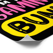 Ich bin das Gaming Bunny Rabbit Ears Egg Lustiges Poster (Ecke)