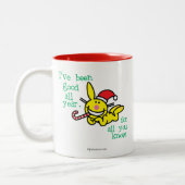 Ich bin das ganze Jahr gut gewesen Zweifarbige Tasse (Links)