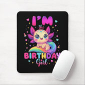 Ich bin das Geburtstagsmädchen Axolotl Mousepad (Mit Mouse)
